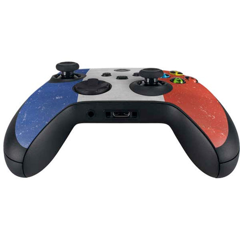 French Flag Distressed Xbox Series X Controller Skin